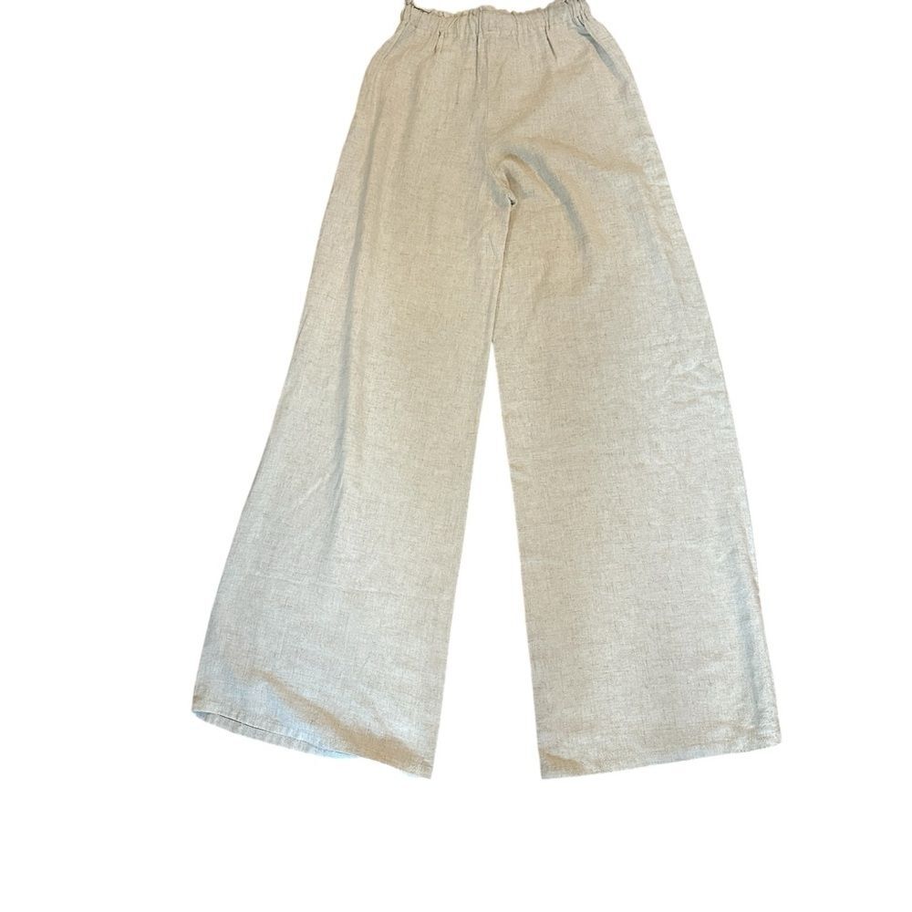 NWT Stillwater Venice Wide Leg Linen Pants Natural XS - Picture 7 of 11